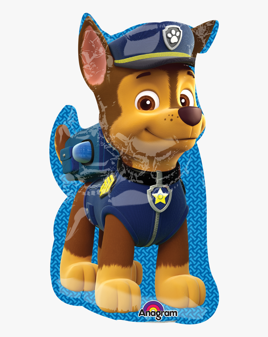 Paw Patrol Balloon Mini , Png Download - Chase Paw Patrol Balloon 18 Inch, Transparent Png, Free Download