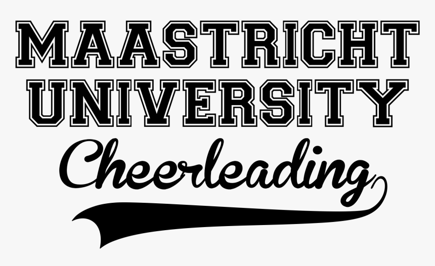 Clip Art Cheerleader Font - Maastricht University Cheerleading, HD Png Download, Free Download