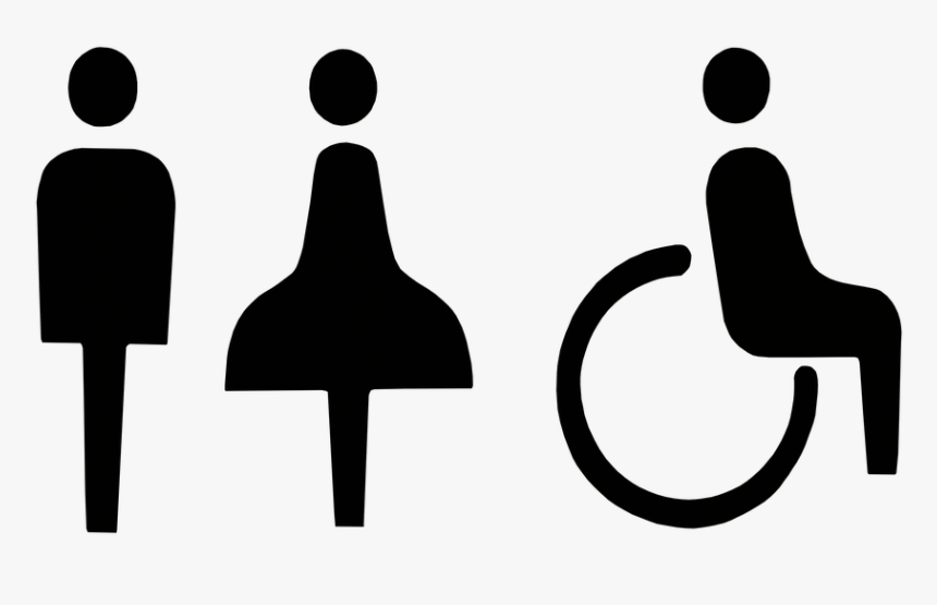 Figures, Symbols, Man, Woman, Wheelchair, Inclusion, HD Png Download, Free Download