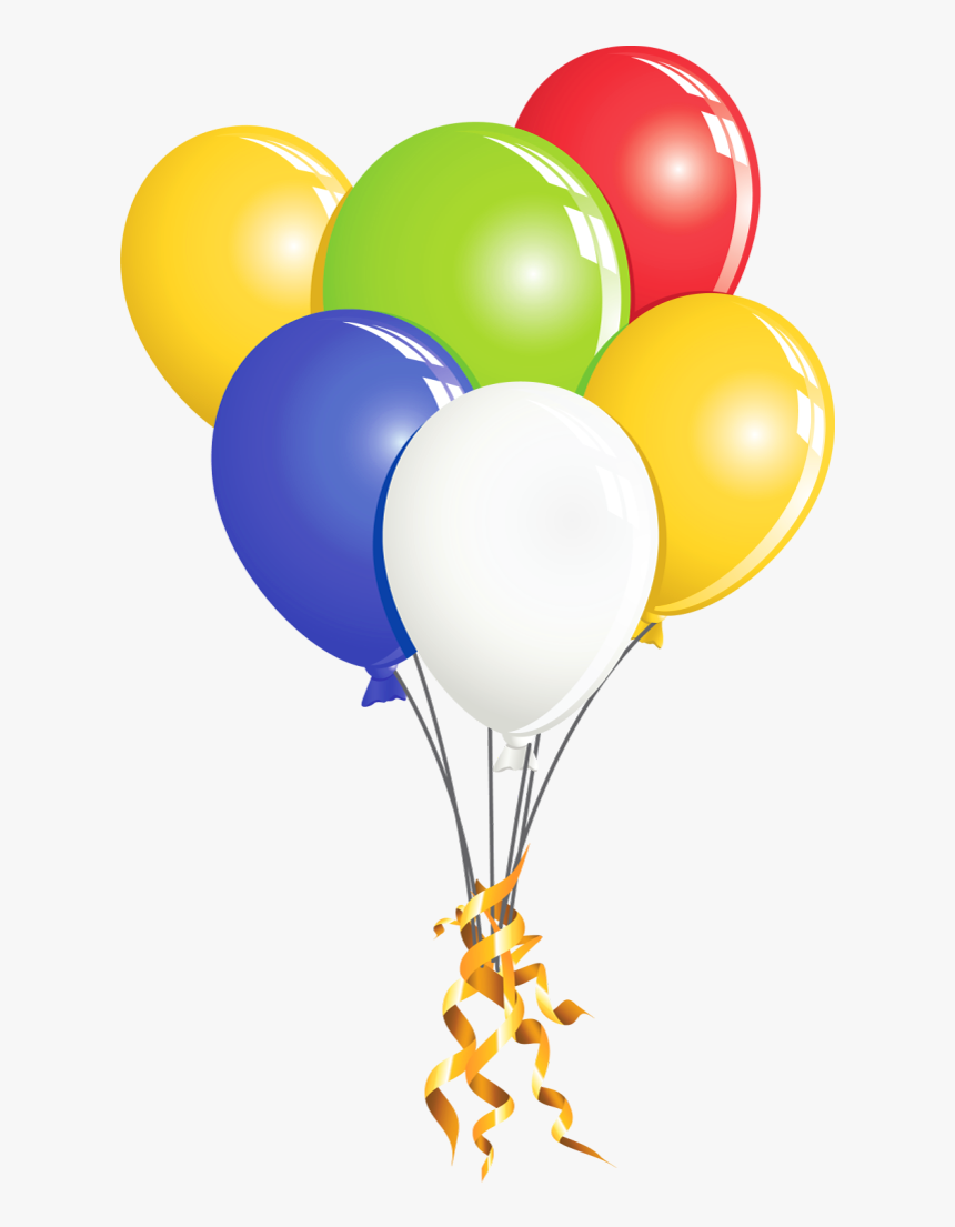 Clipart Of Multi, Seven And Balloon - Balloon, HD Png Download, Free Download