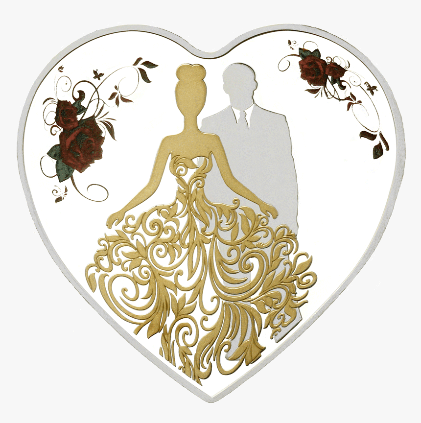 Transparent Groom Png - Bride And Groom Silhouette Silver, Png Download, Free Download