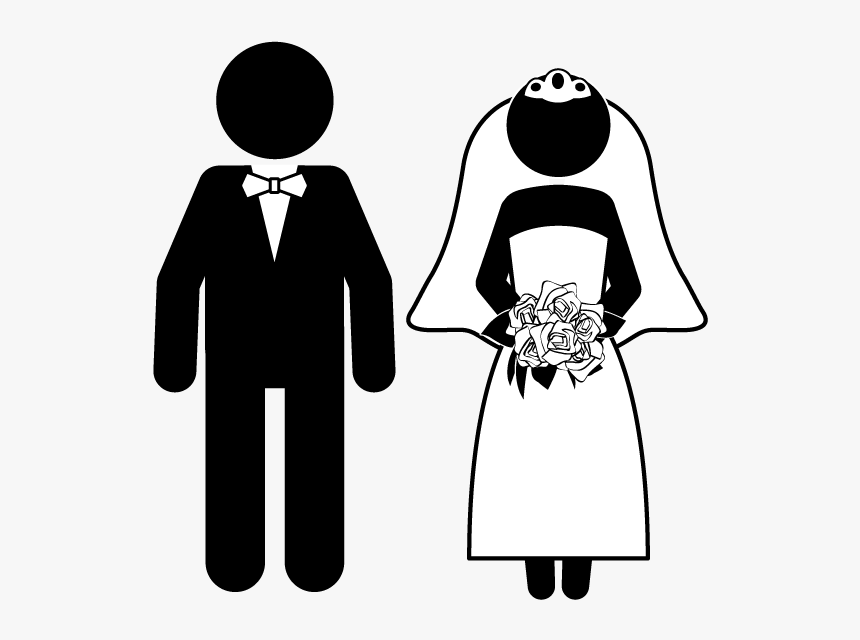 Bride And Groom Icon Png , Png Download - Groom And Bride Icon, Transparent Png, Free Download