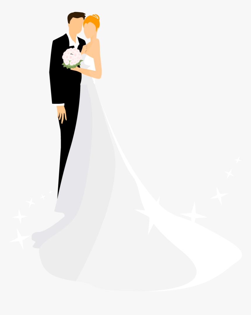 Groom Clipart Bengali - Bride And Groom Vector, HD Png Download, Free Download