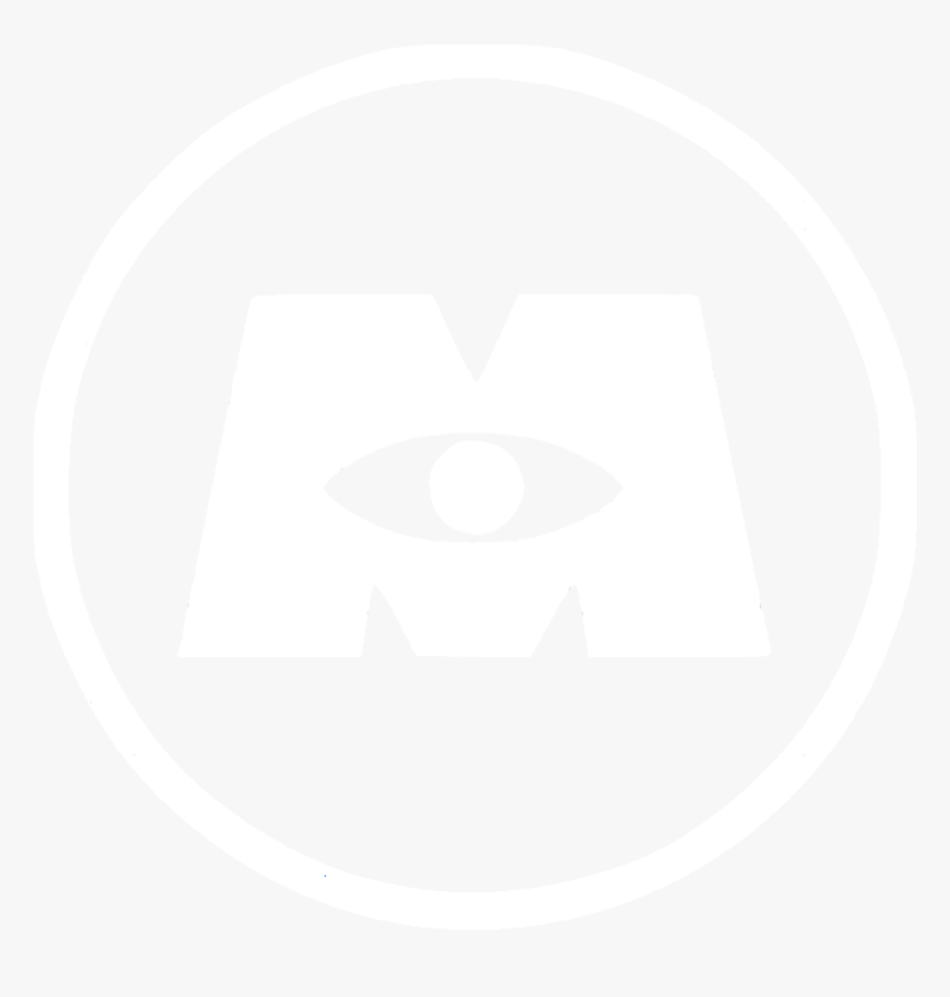 Monsters Inc Logo - Black Monsters Inc Logo, HD Png Download, Free Download
