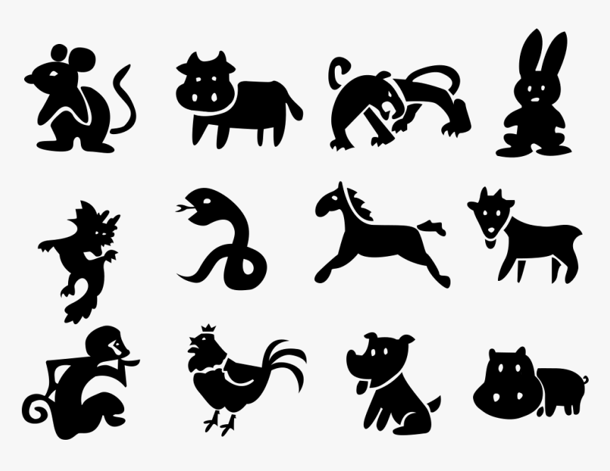 The Chinese Zodiac - Chinese Zodiac Vector Free Download, HD Png Download, Free Download