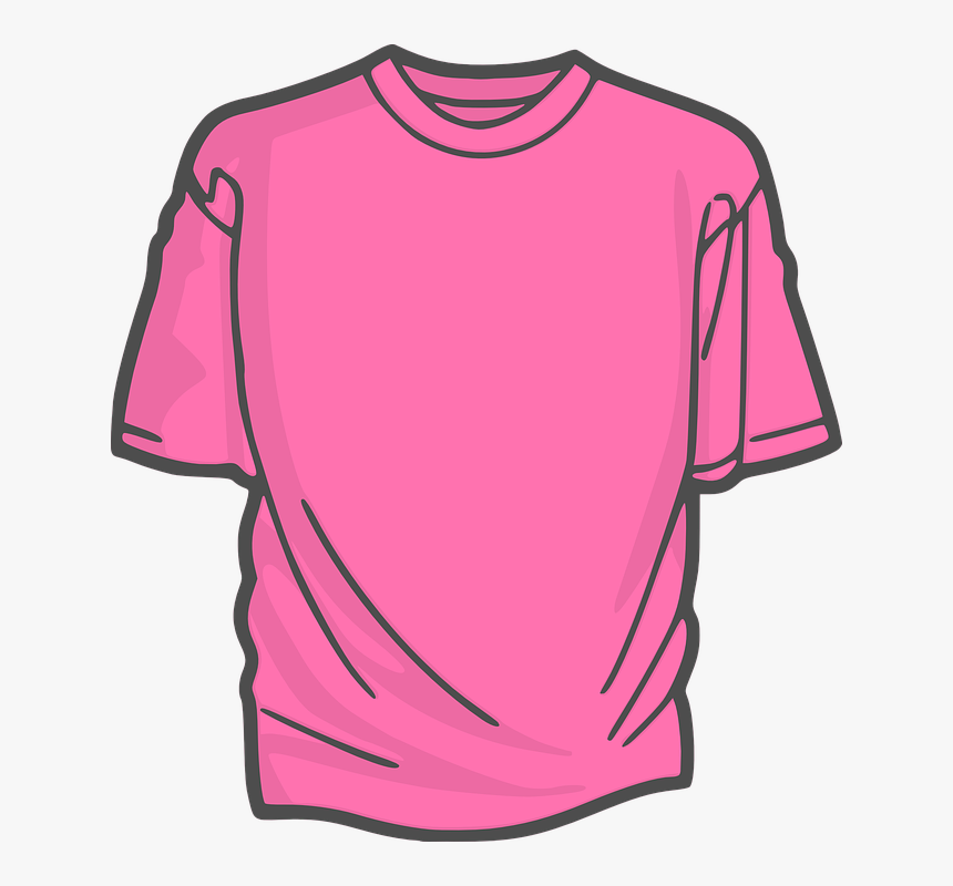 Shirt Clipart Pink Shirt - T Shirt Clip Art, HD Png Download, Free Download