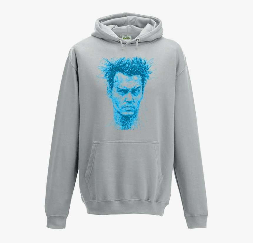 Johnny Depp Mosaic Hoody - Grey Hoodie For Boys, HD Png Download, Free Download