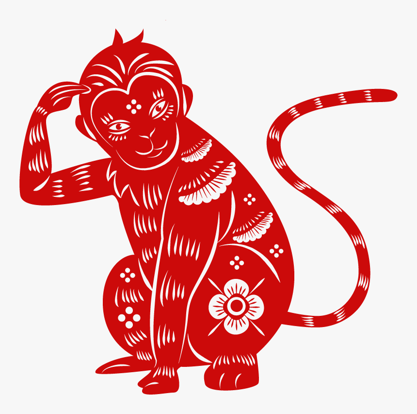 Chinese Zodiac Monkey - Chinese Zodiac Monkey Png, Transparent Png, Free Download