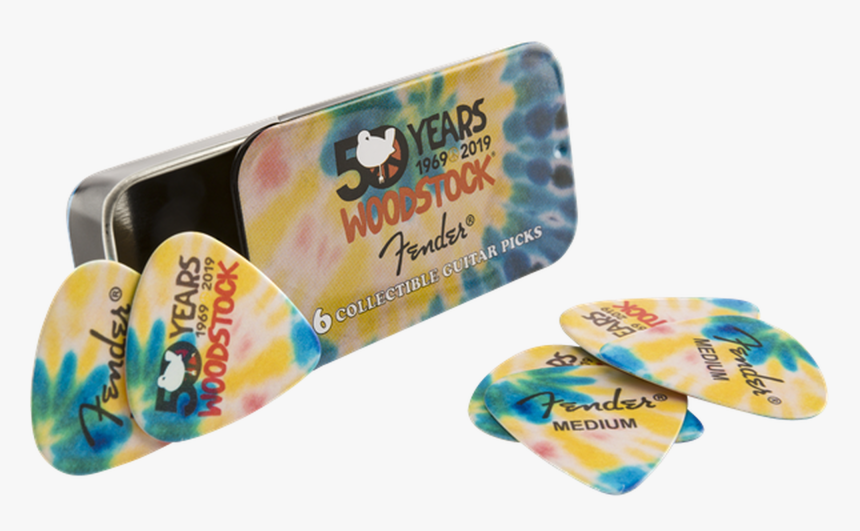 Fender Woodstock Pick Tin , Tie Dye - Fender Woodstock Picks, HD Png Download, Free Download