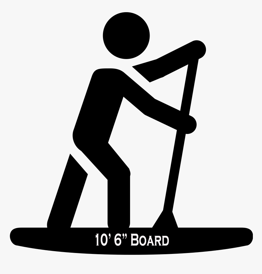 Paddle Board Rental Pensacola - Stand Up Paddling Clipart, HD Png Download, Free Download