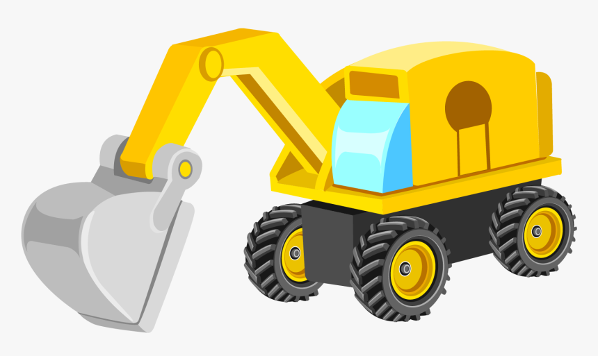 Transparent Trackhoe Clipart - Excavator, HD Png Download, Free Download