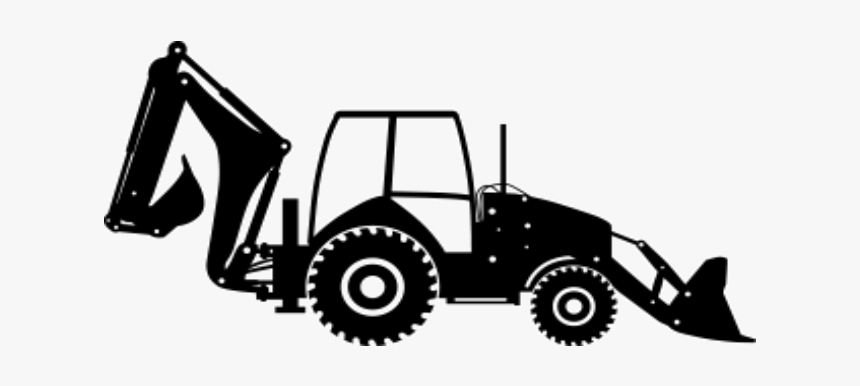 Heavy Machinery Backhoe Loader Excavator - Backhoe Loaders Vector, HD Png Download, Free Download
