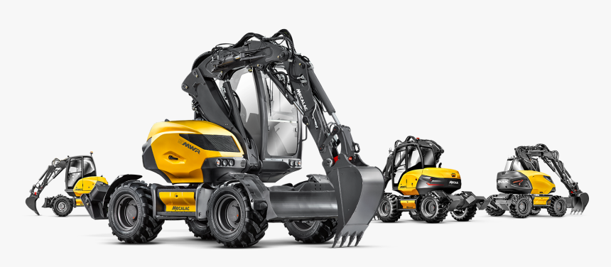 Wheel Excavators - Mecalac Excavator, HD Png Download, Free Download