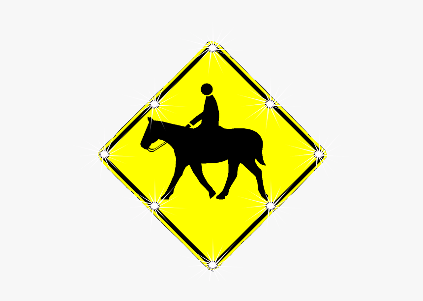 Horse Crossing Sign, HD Png Download, Free Download