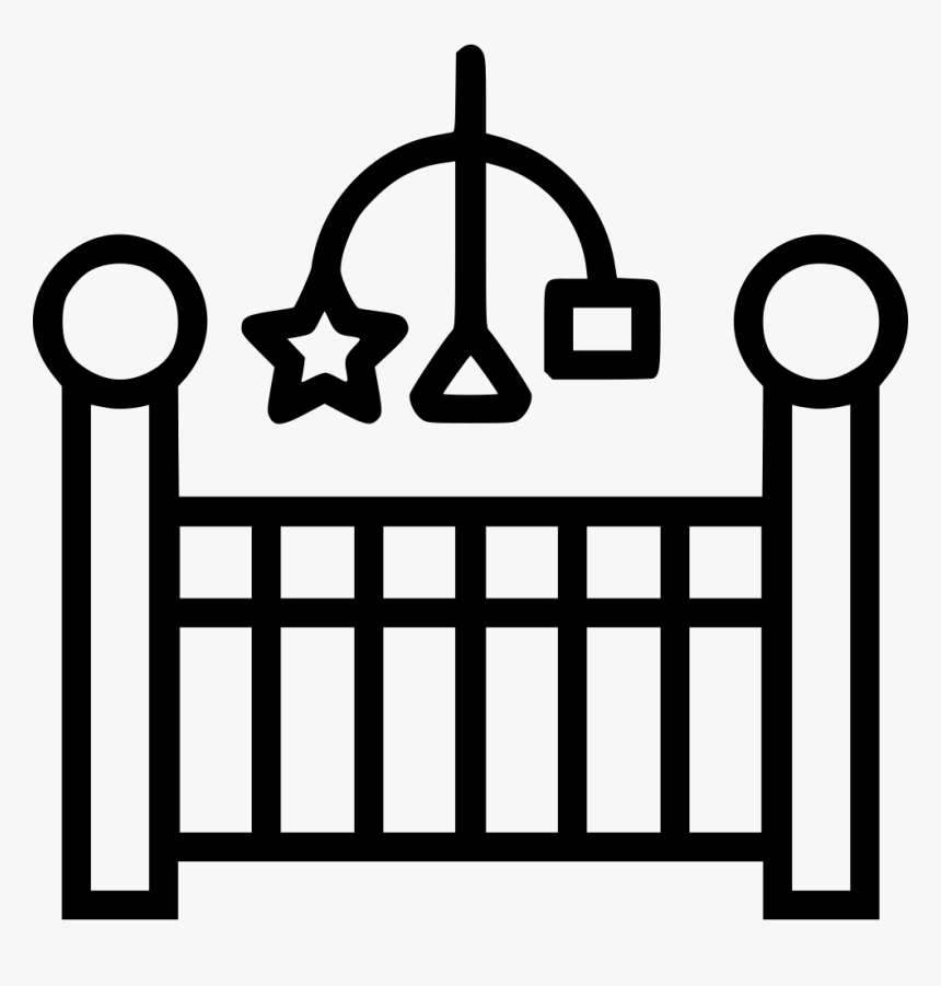 Baby Crib - Kid Bedroom Icon, HD Png Download, Free Download