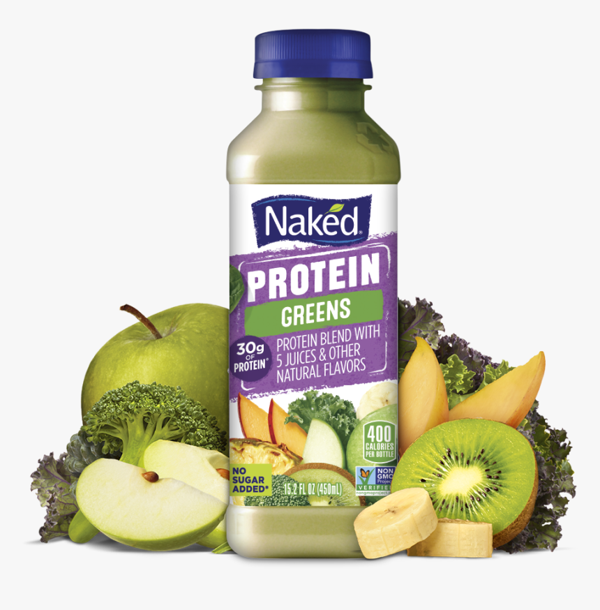 Naked Food Grocery Juice Smoothie Green Machine - Naked Juice Nutrition Protein Greens, HD Png Download, Free Download