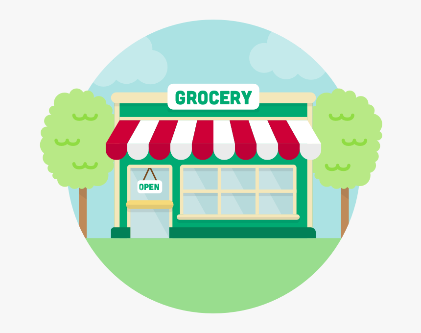 Grocery Store Drawing At - Transparent Grocery Store Clip Art, HD Png Download, Free Download