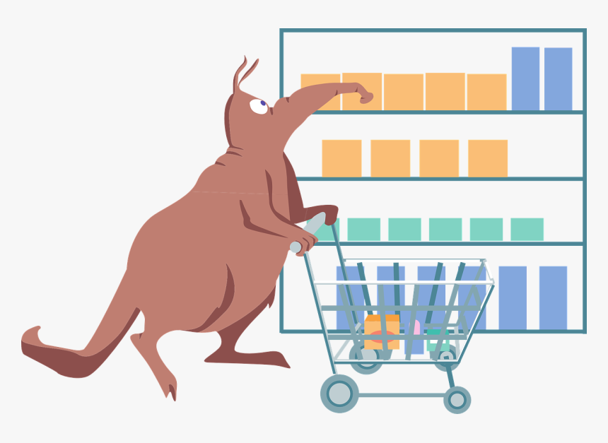 Shopping By Animal Vector, HD Png Download, Free Download