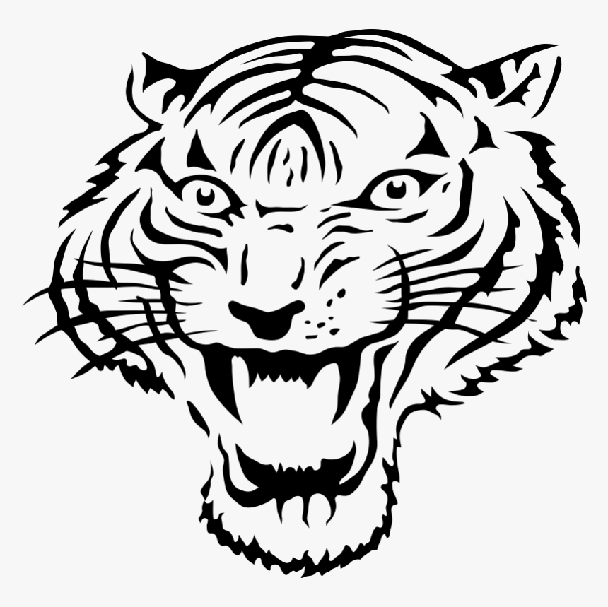 Tiger Lion Tattoo Clip Art Whiskers - Logo Harimau Png, Transparent Png, Free Download