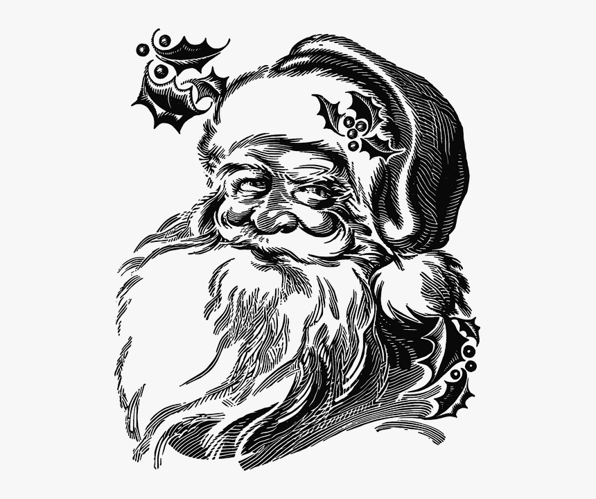 Santa Claus 2935222 - Santa Claus Drawing Realistic, HD Png Download, Free Download