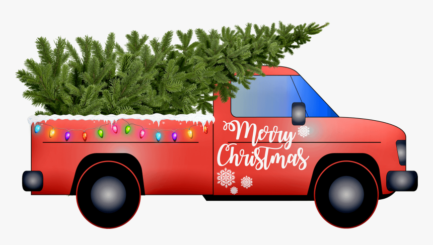 Carro Con Arbol De Navidad, HD Png Download, Free Download