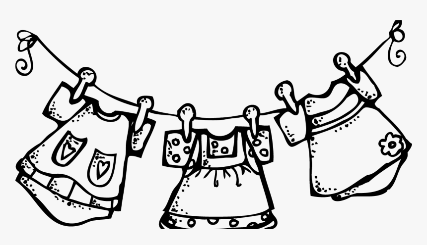 Jpg Stock Melonheadz Laundry Blech - Clothes Clipart Black And White, HD Png Download, Free Download