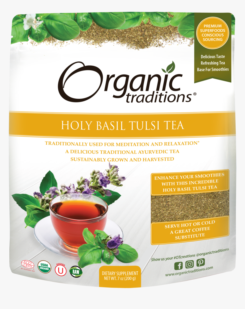 Organic Traditions Tulsi Tea, HD Png Download, Free Download