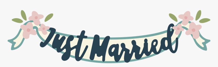 Just Married Banner Svg Cut File - Just Married Banner, HD Png Download, Free Download