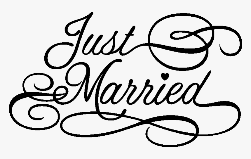 Dessin Mariage Just Married, HD Png Download, Free Download