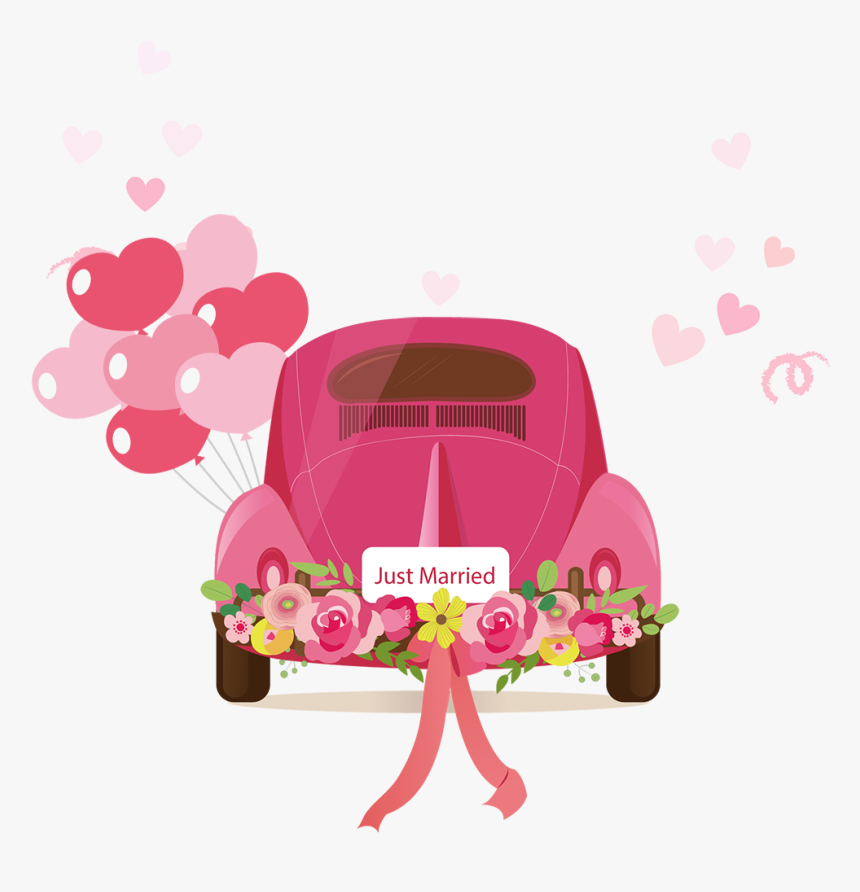 Wedding Invitation Marriage - Wedding Car Clipart Png, Transparent Png, Free Download