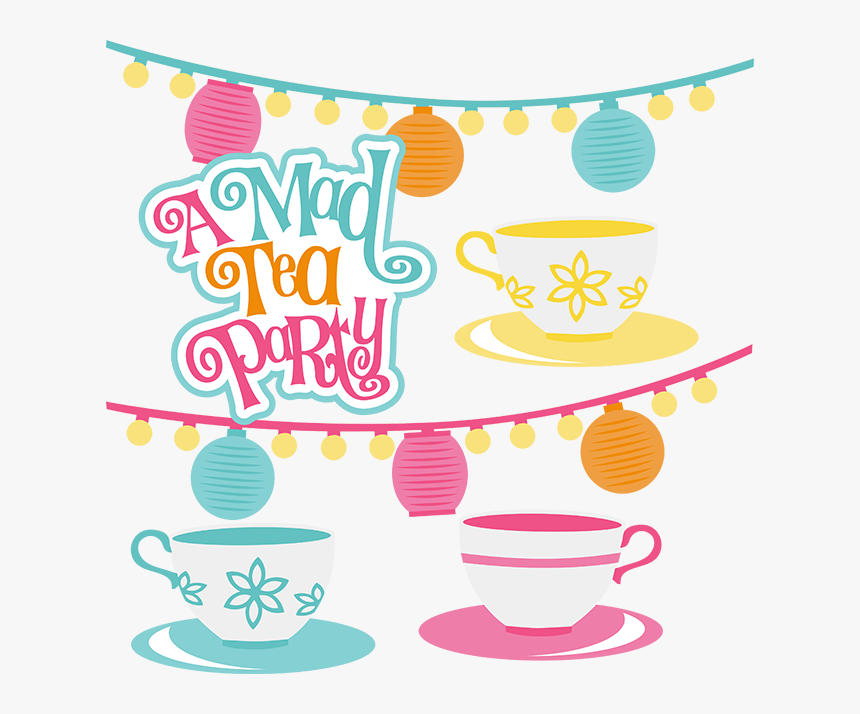 A Mad Tea Party Svg Scrapbook - Mad Tea Party Teacup, HD Png Download, Free Download