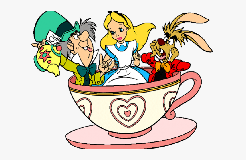 Transparent Tea Party Png - Cartoon Alice In Wonderland Tea, Png Download, Free Download