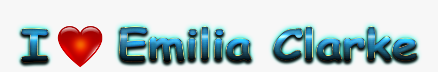 Emilia Clarke Heart Name Transparent Png - Heart, Png Download, Free Download