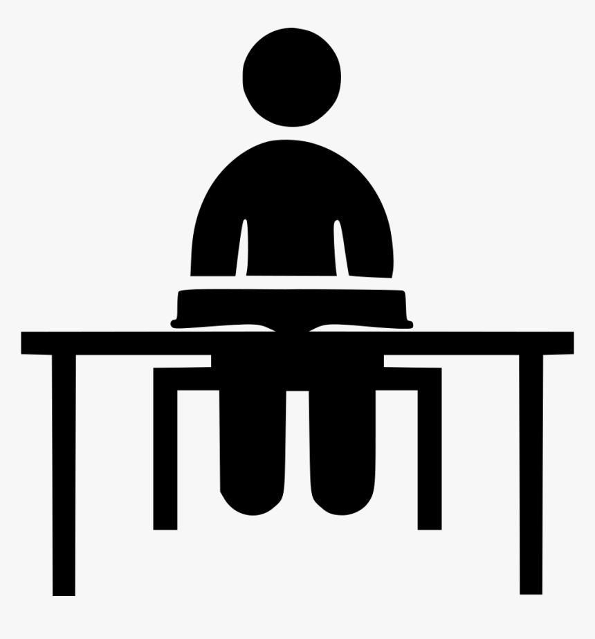 Studying On Desk Ii - Student Studying Icon Png, Transparent Png, Free Download