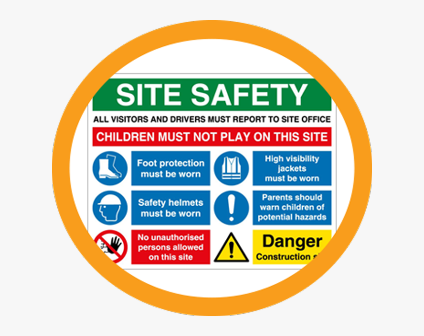 Construction Signs - Construction Site Safety Sign, HD Png Download, Free Download