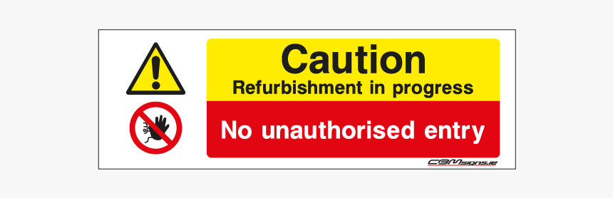 Construction Sign - Cons0034 - Refurbishment Safety Signs, HD Png Download, Free Download