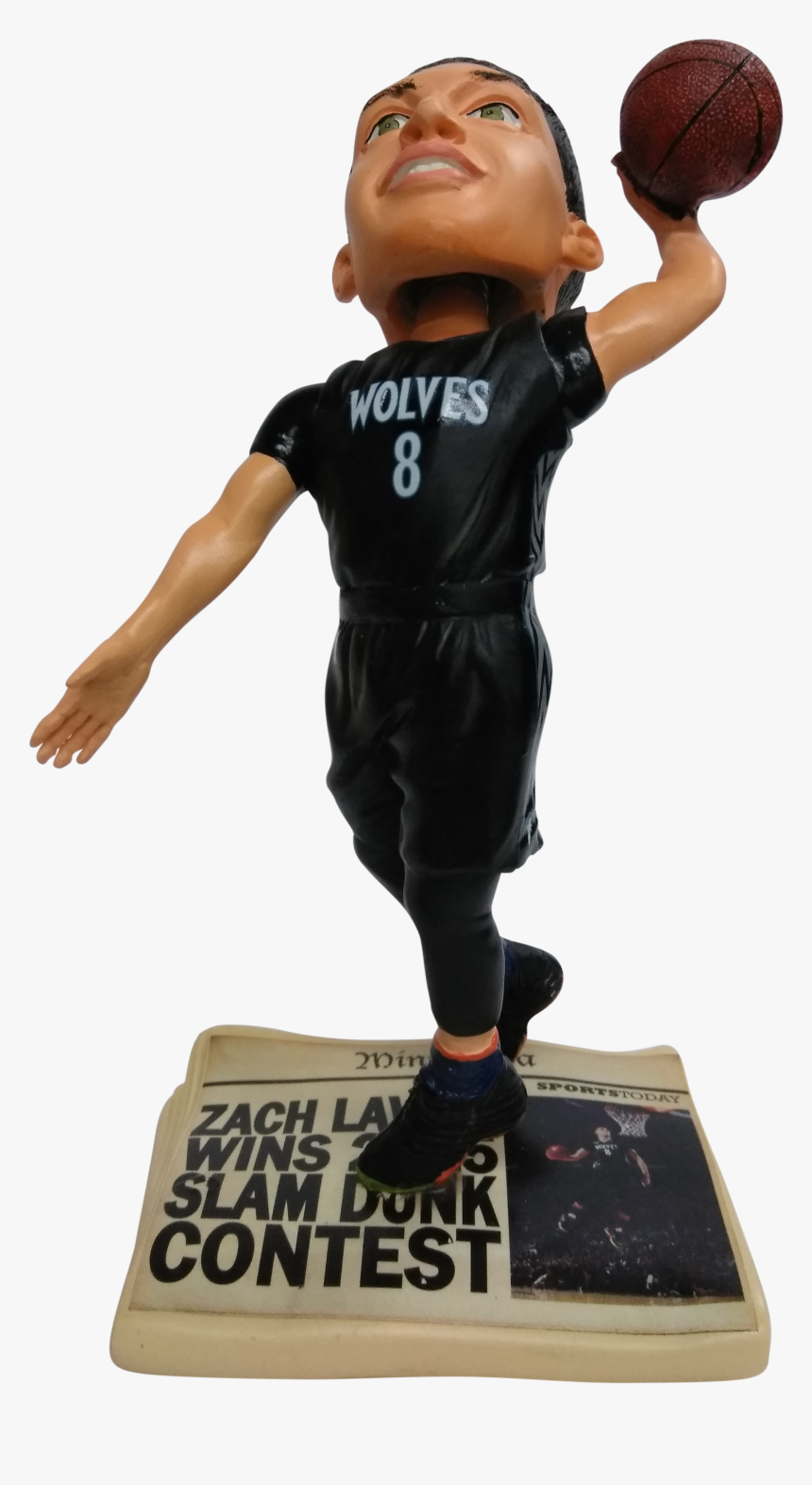 Zach Lavine Minnesota Timberwolves Slam Dunk Champion - Figurine, HD Png Download, Free Download