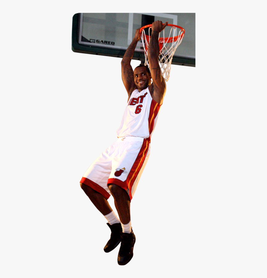 Lebron James Transparent Clipart - Lebron James Dunk Png, Png Download, Free Download