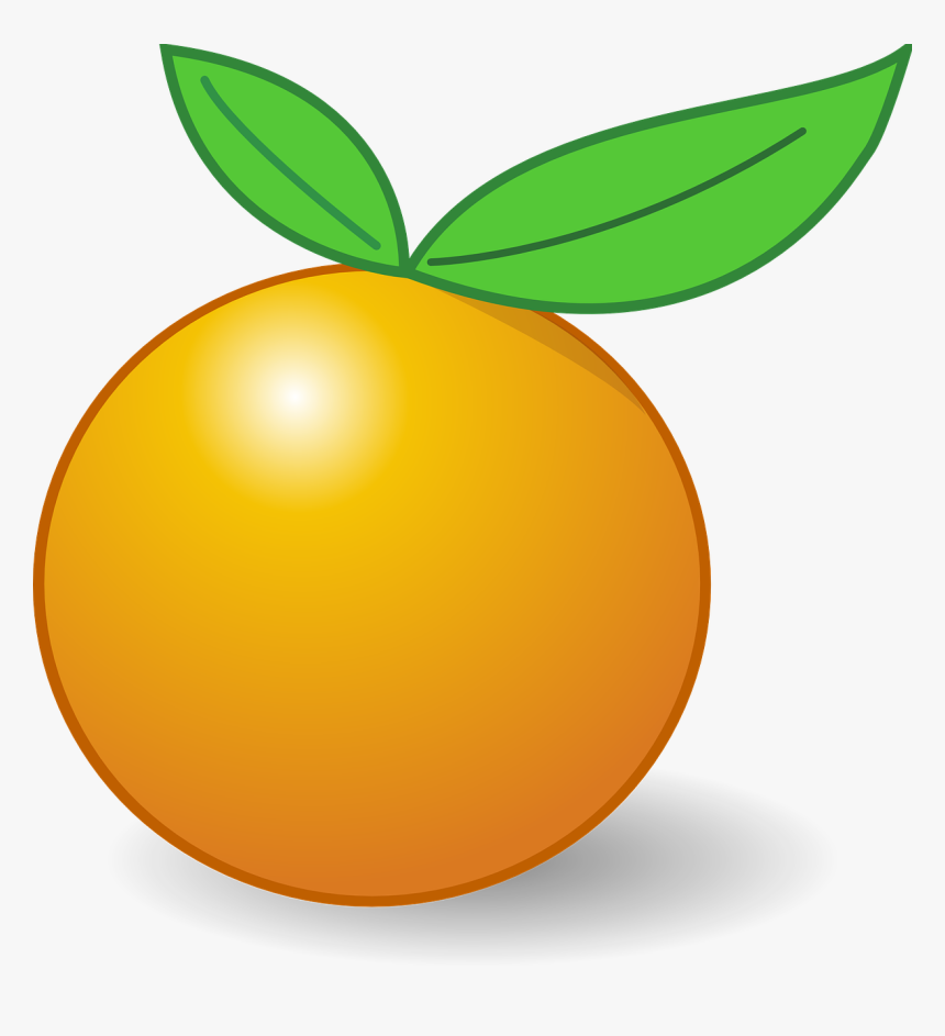 Orange, Fruit, Leaves, Citrus, Tropical, Healthy - Jeruk Clip Art, HD Png Download, Free Download