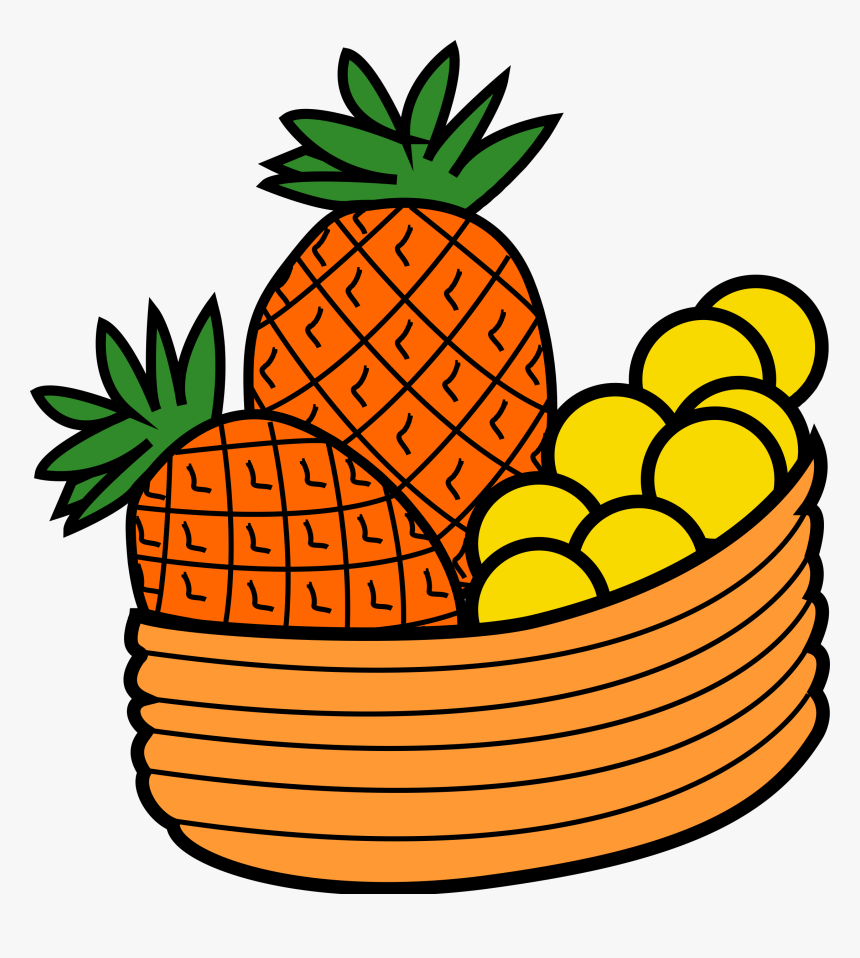 Bowl Of Fruit Clip Arts - Cartoon Fruit Basket Png, Transparent Png, Free Download