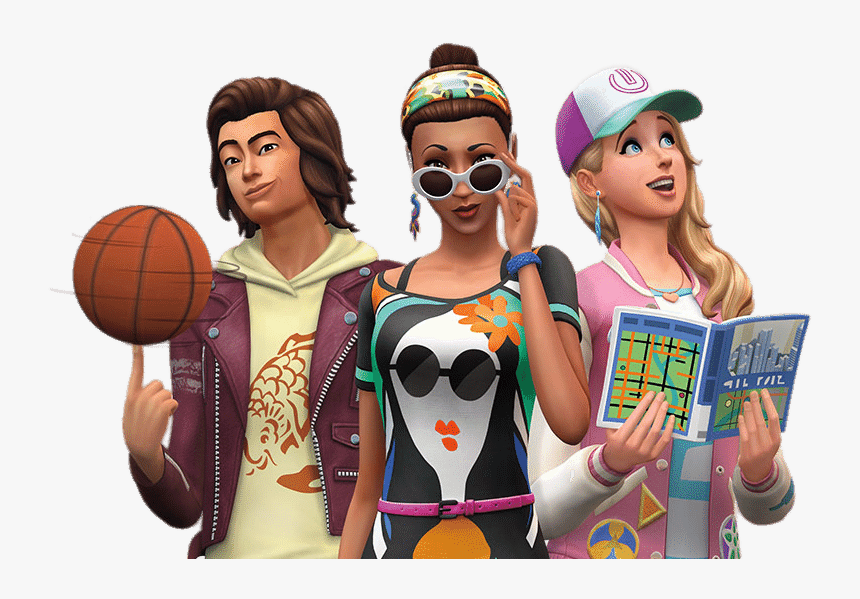 The Sims Youngsters - Sims 4 City Living Theme, HD Png Download, Free Download