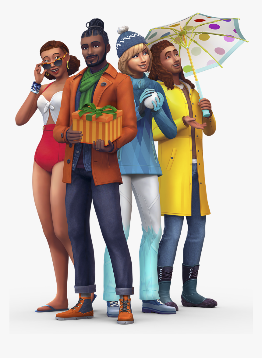 Sims 4 Seasons Sims, HD Png Download - kindpng