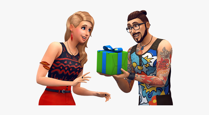 Sims 4 Base Game Render 05 - Sims 4 Gift, HD Png Download, Free Download