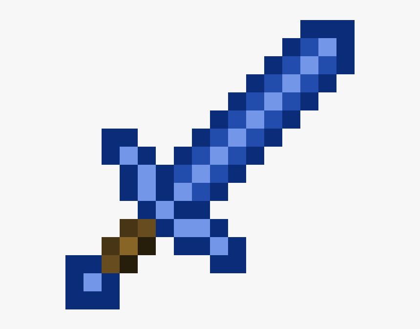 Espada De Lapislázuli - Minecraft Lapis Lazuli Sword, HD Png Download, Free Download
