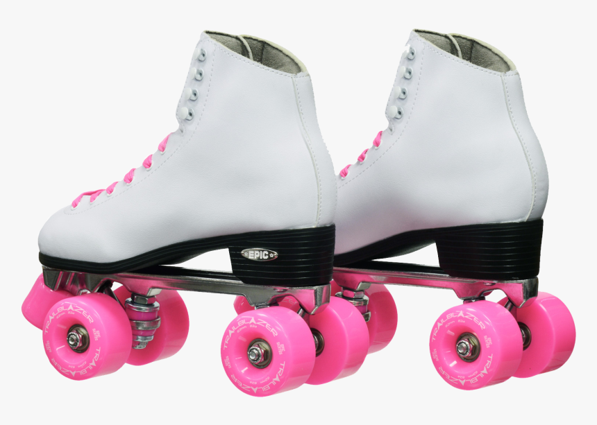 Epic Quad Classic White And Pink Roller Skates"
 Data - Quad Skates, HD Png Download, Free Download