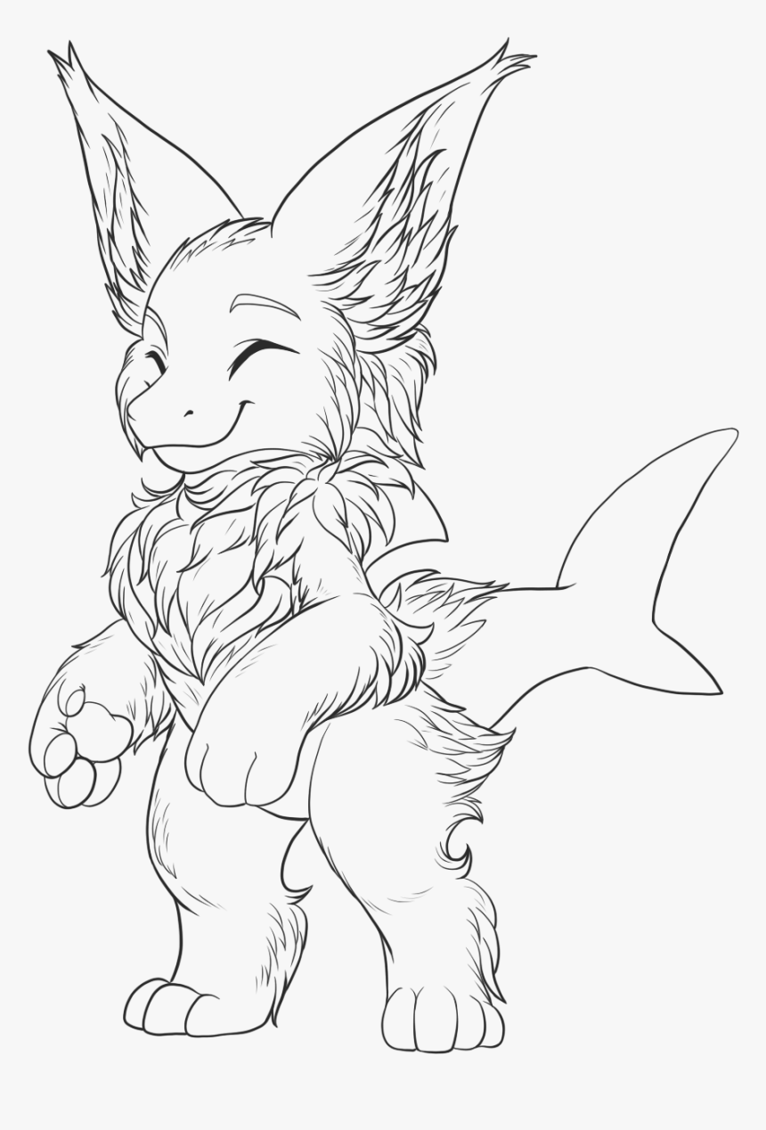 Line Art Drawing Base Whiskers - Furvilla Manokit Base, HD Png Download, Free Download