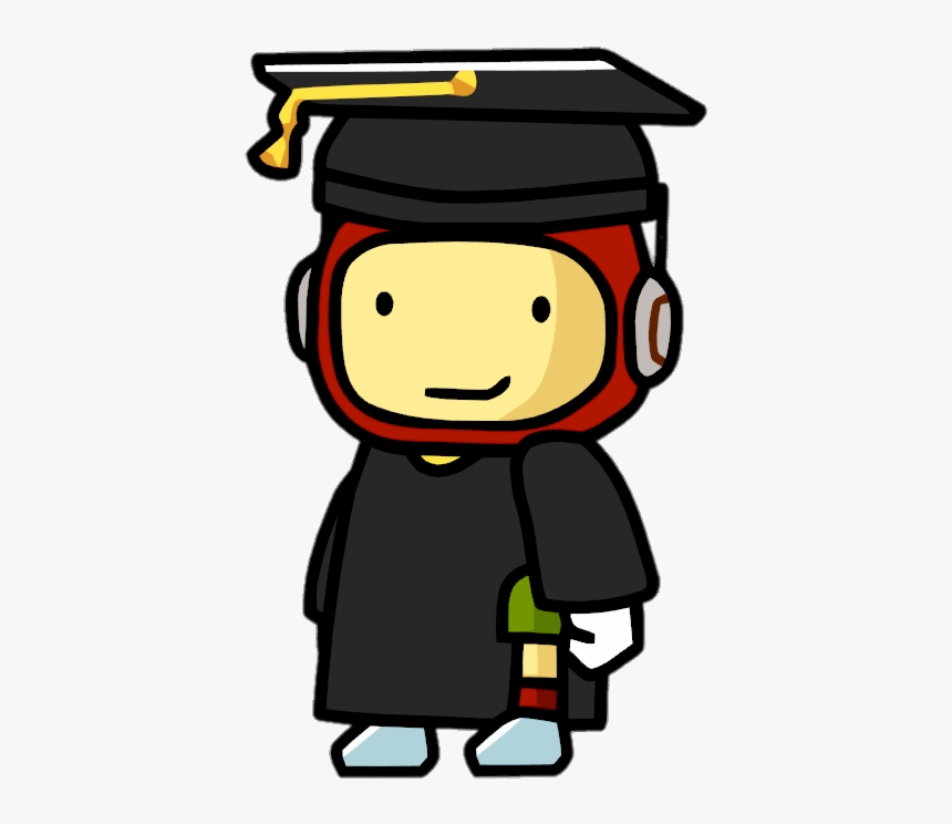 Scribblenauts Maxwell Student In Graduation Gown - Maxwell Scribblenauts Png, Transparent Png, Free Download