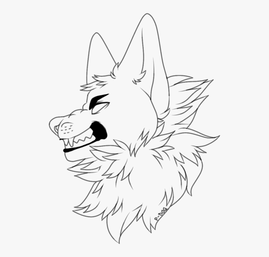 Wolf At Getdrawings - Wolf Head Base, HD Png Download, Free Download