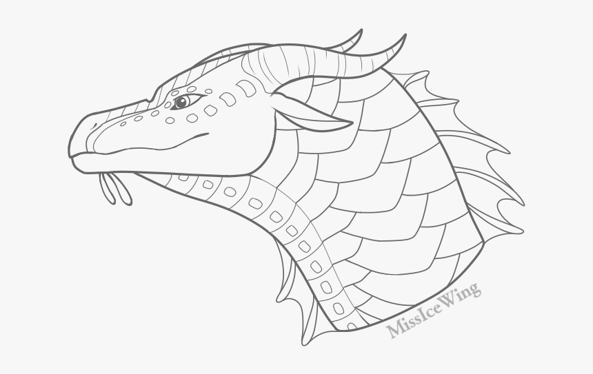 Seawing Headshot Base By Missicewing - Wings Of Fire Bases, HD Png Download, Free Download