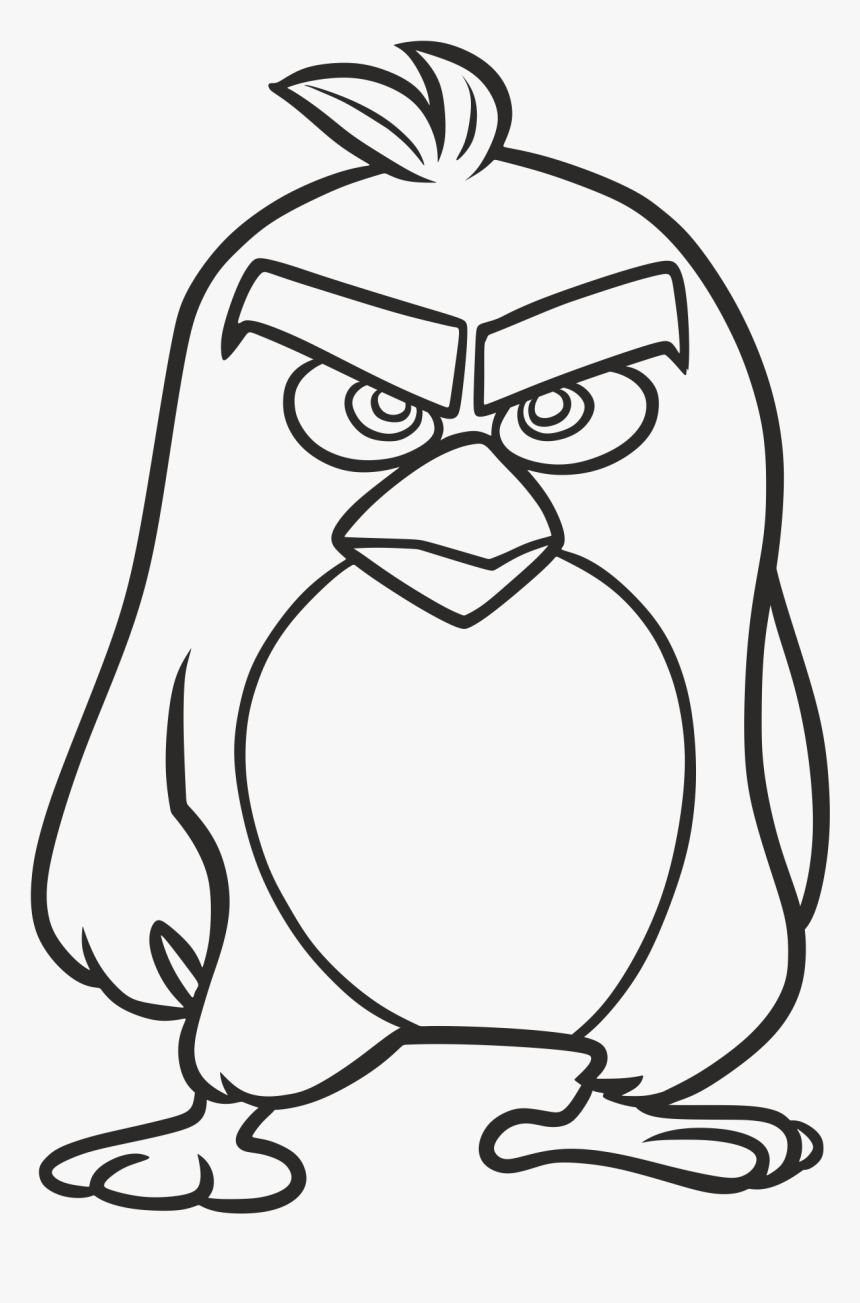 Png Royalty Free Library Angry Birds Go Youtube Film - Angry Bird Cartoon Drawing, Transparent Png, Free Download